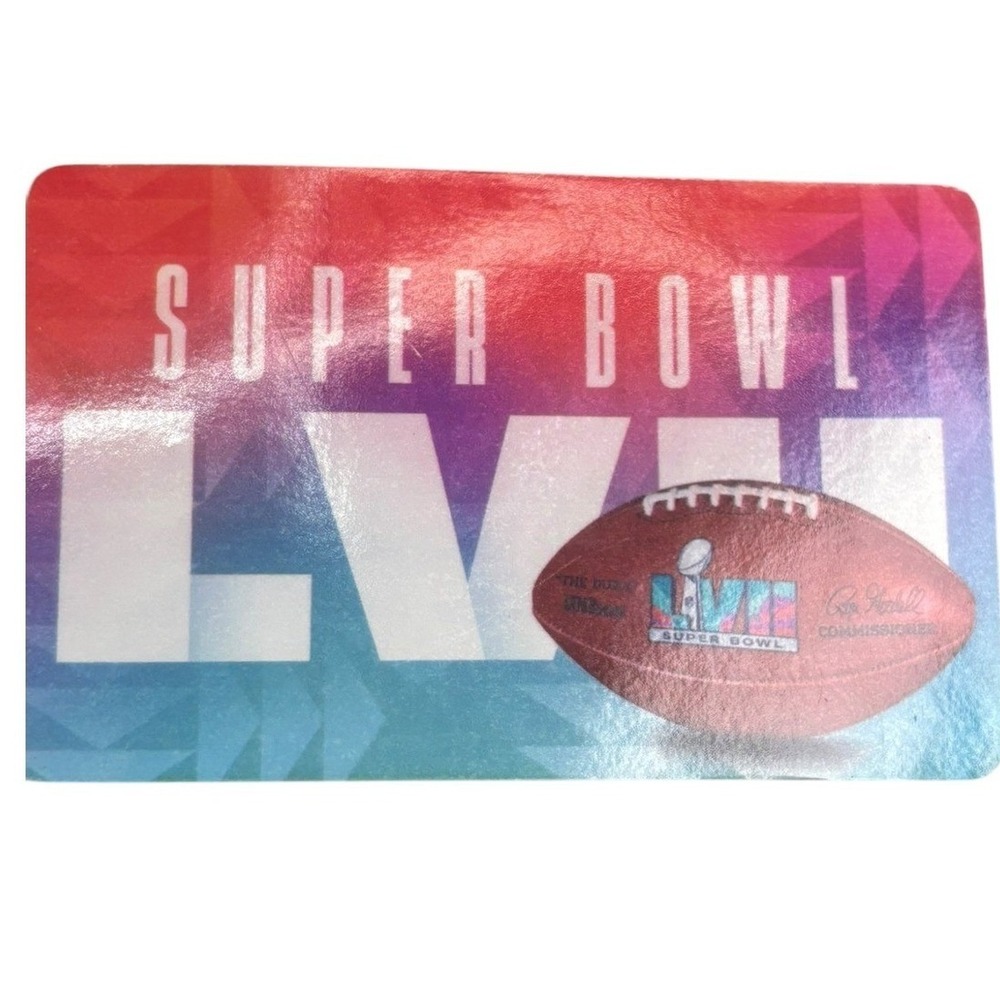 Super Bowl‎ LVII NFL Wilson Football Graphic Print Card Collectible